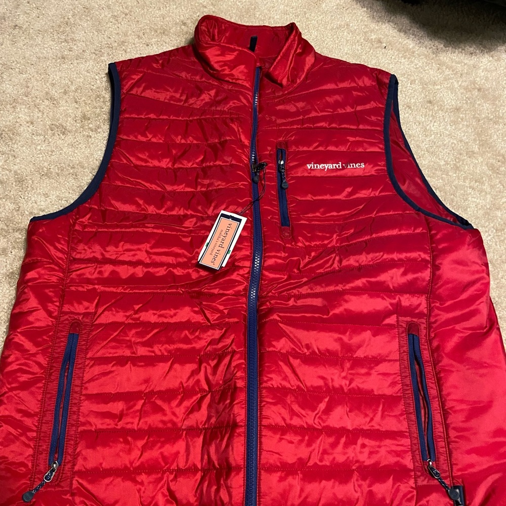 Vineyard vines mens puffer vest